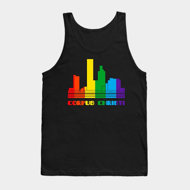 Corpus Christi Pride Shirt Corpus Christi LGBT Gift LGBTQ Supporter Tee Pride Month Rainbow Pride Parade Tank Top by NickDezArts